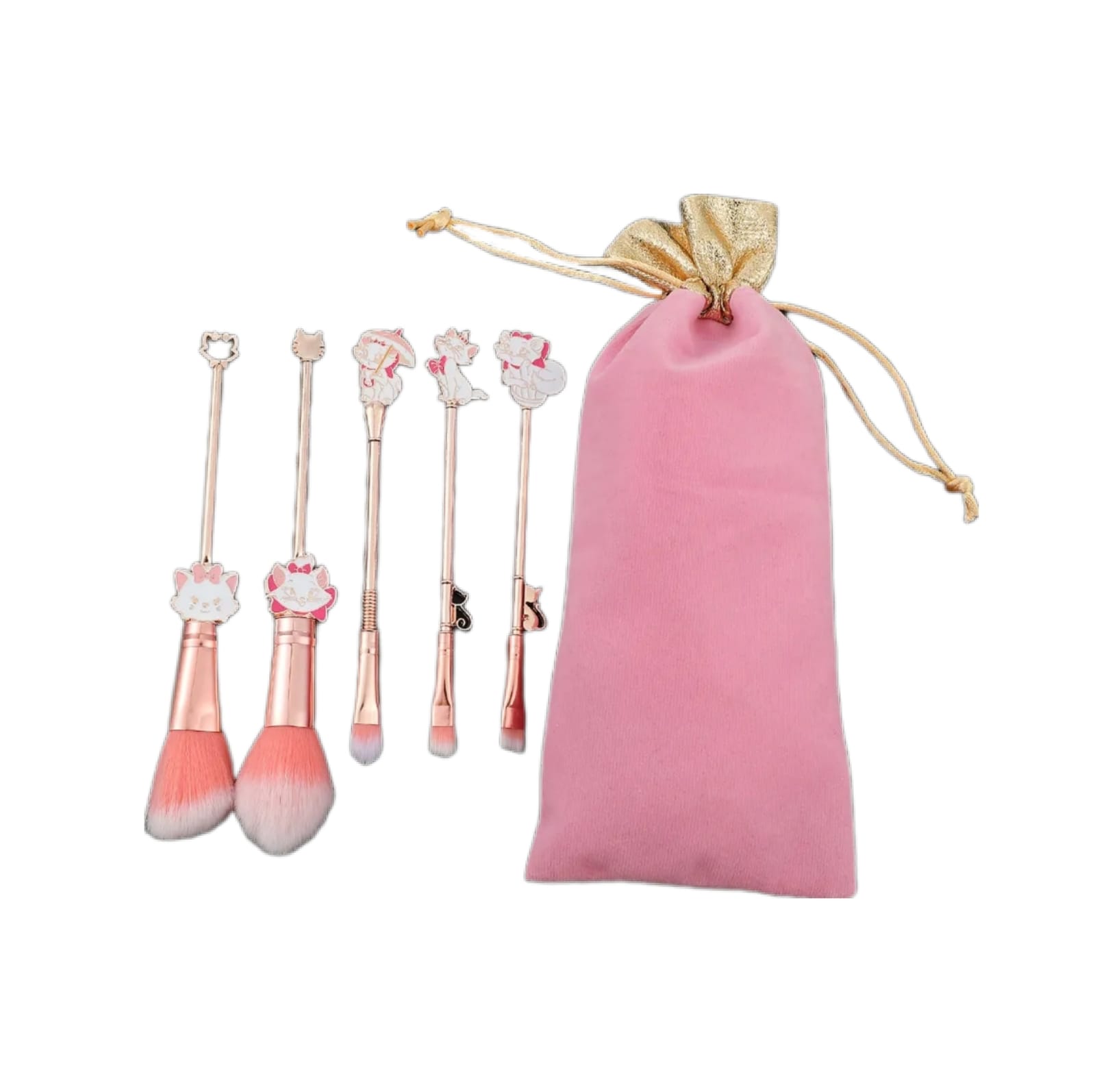 Brochas para Maquillaje Diseño Gatita Marie