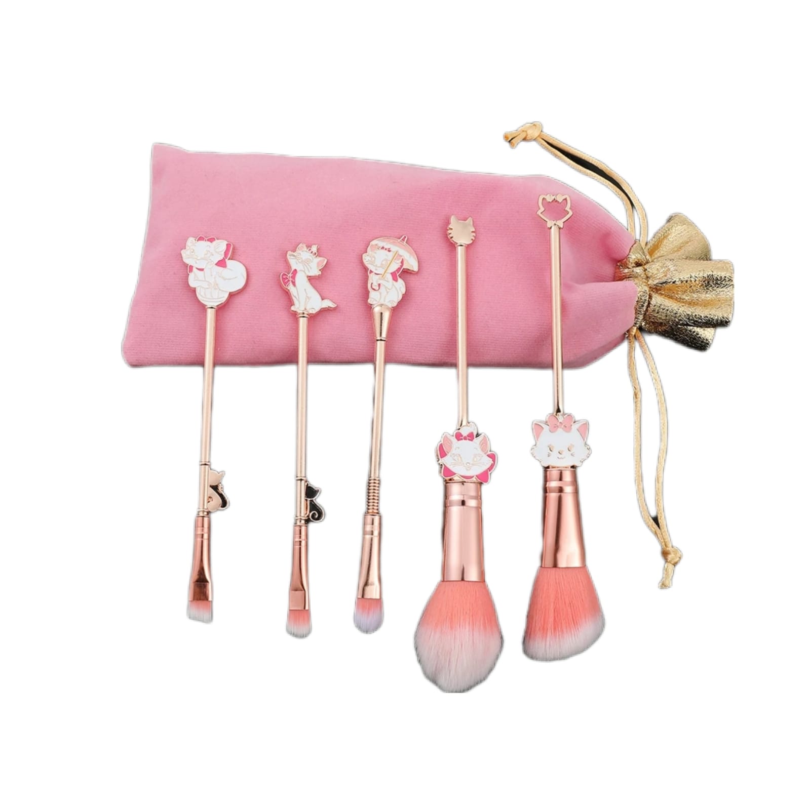 Brochas para Maquillaje Diseño Gatita Marie