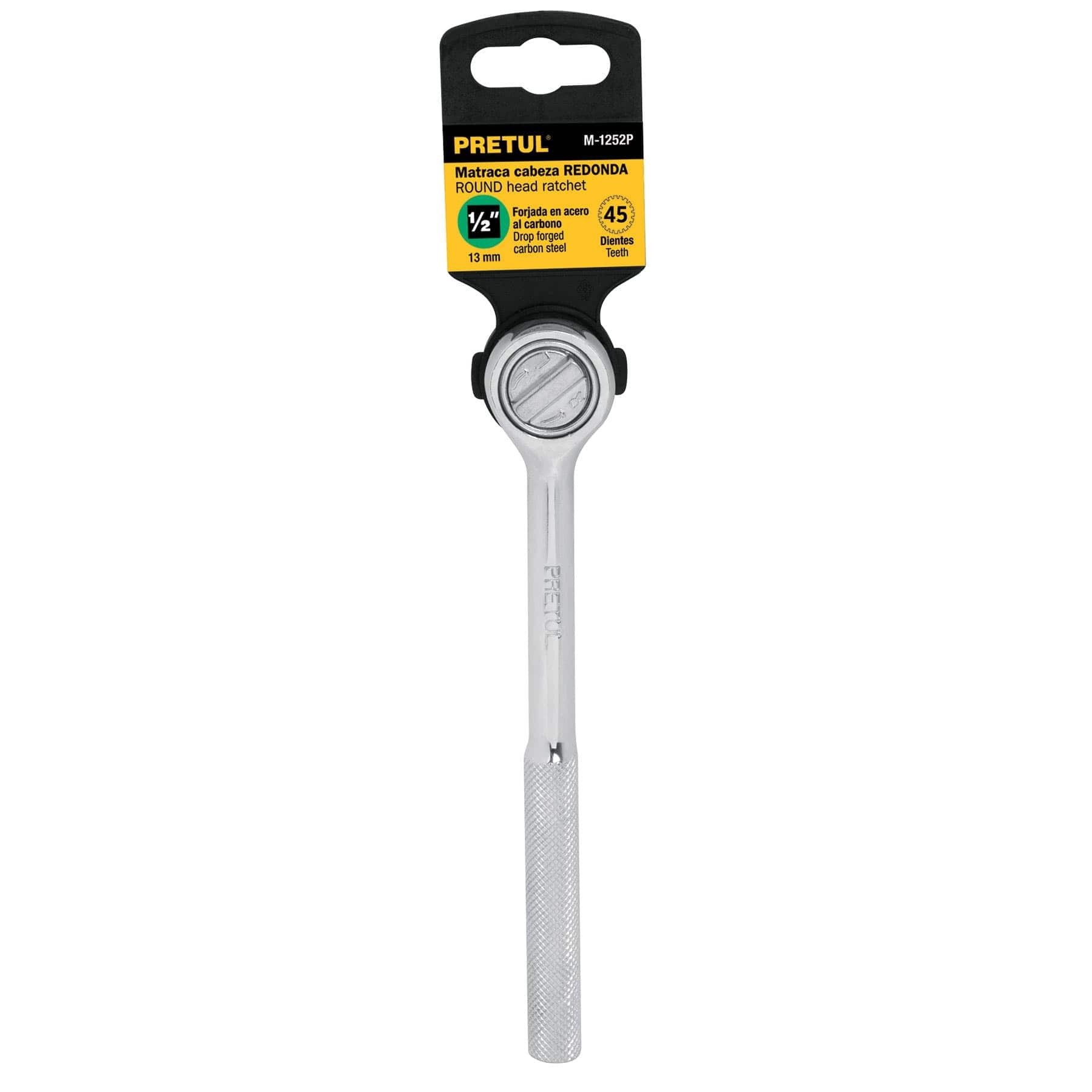 MATRACA CUADRO 1/2" CABEZA REDONDA, PRETUL 21150