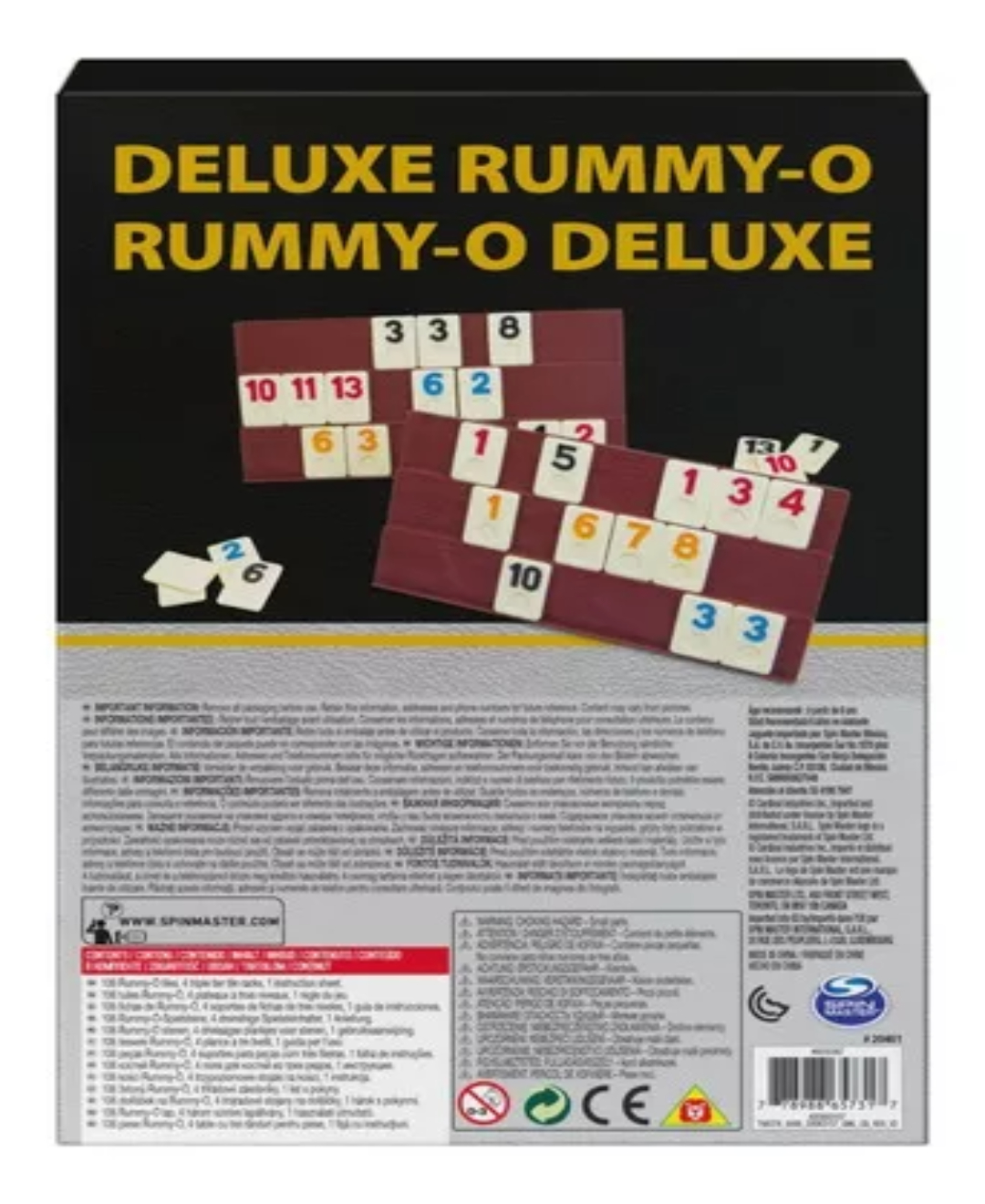 Juego De Mesa Rummy - O Deluxe 2 - 4 Jugadores +6 Años
