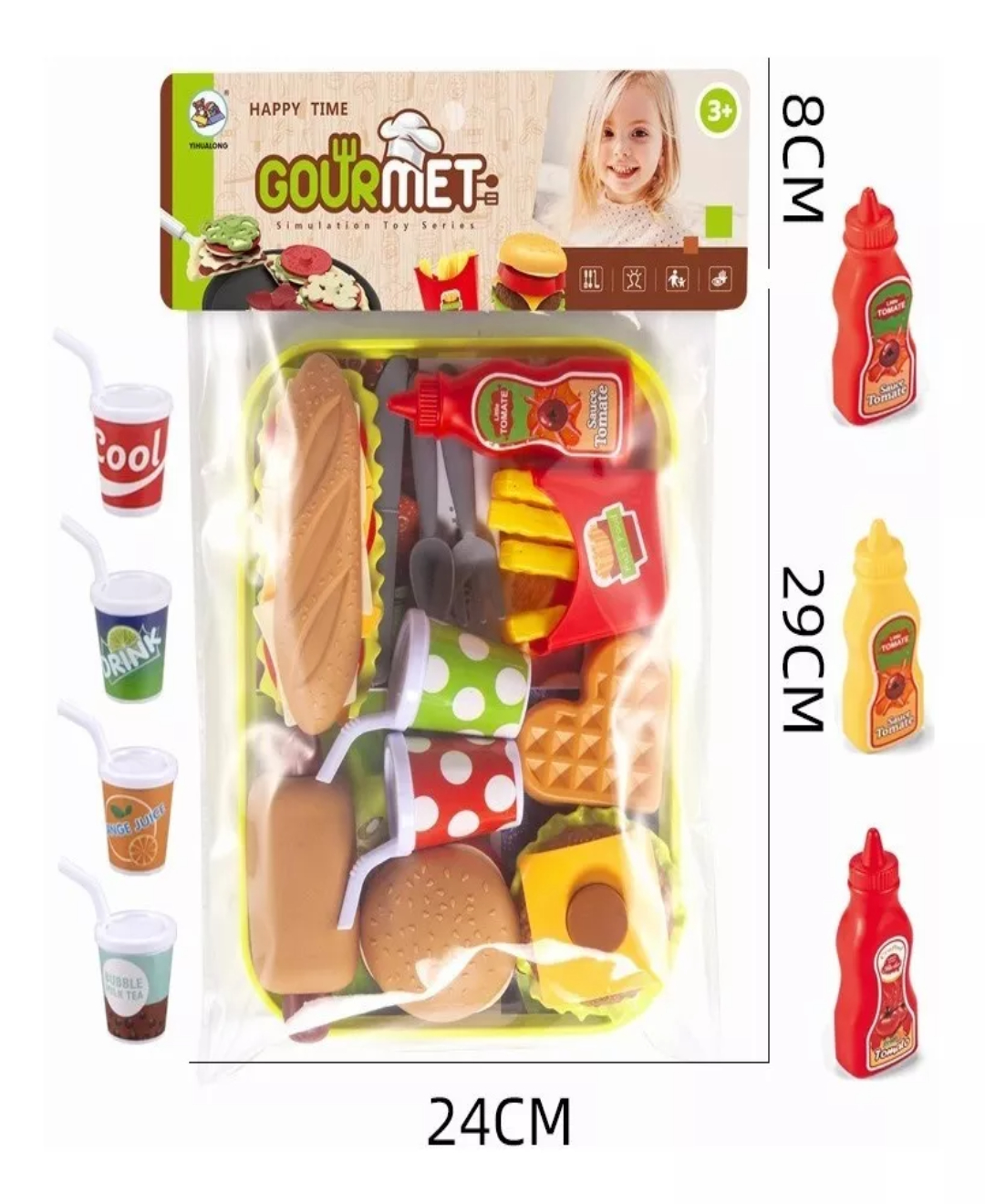 Set alimentos de cocina de juguete