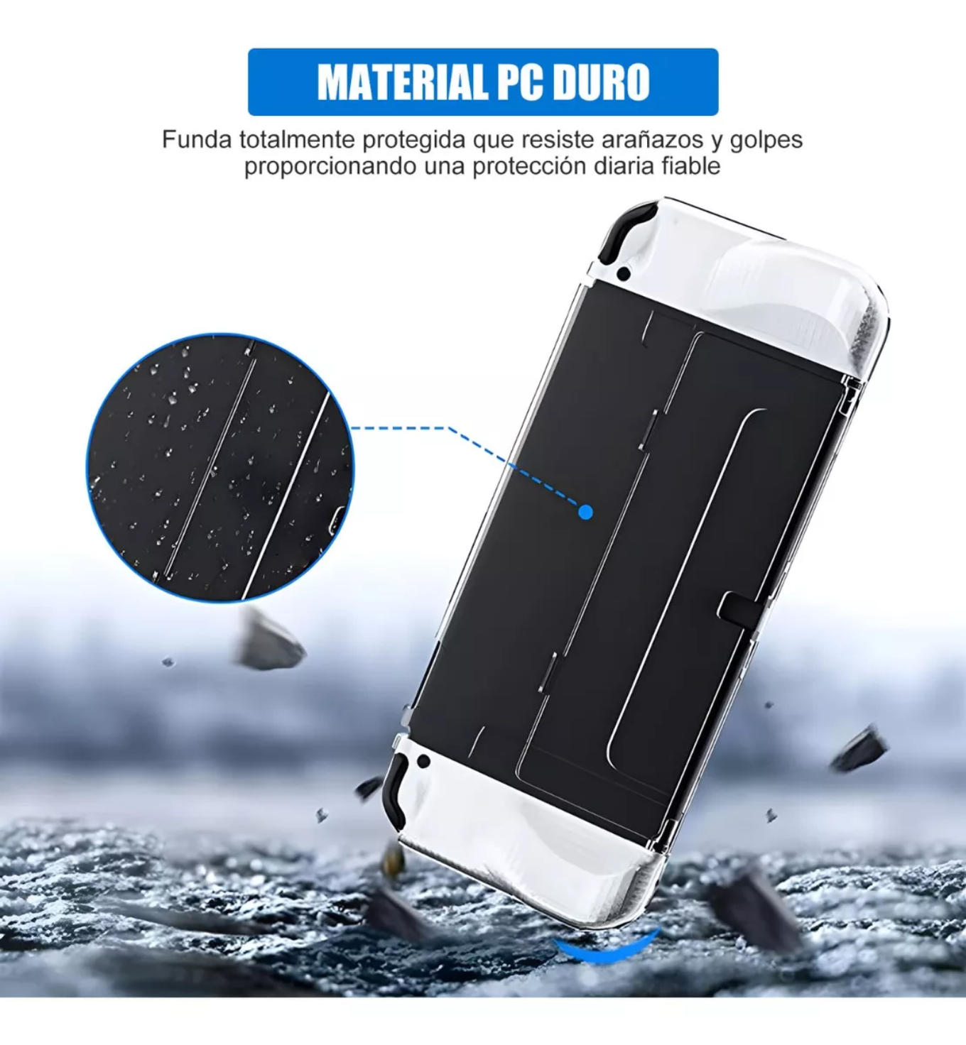 Juego De Nintendo Switch Funda Protectora Y Bolsa Mica Oled.