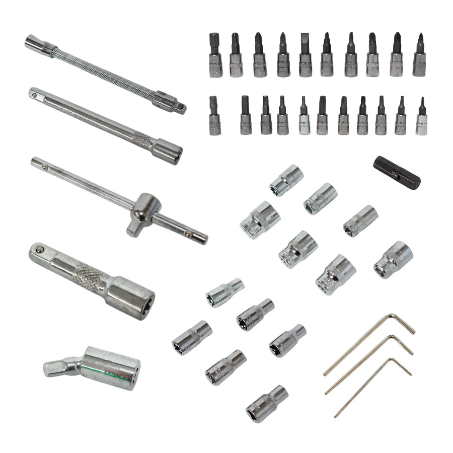 Juego De Llaves De Trinquete De 46 Piezas Para Reparación Automotriz Y Hogar