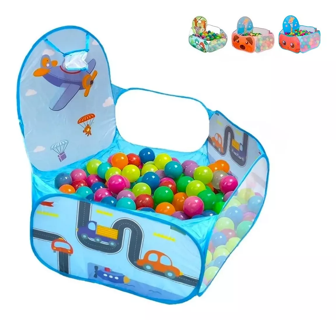 Alberca De Pelotas COLOR AZUL Piscina Corral Bebes Juego Para Niños