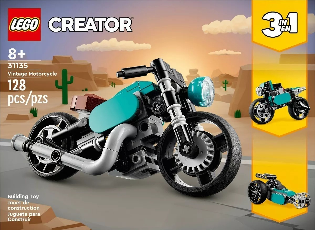 Kit De Construcción Lego Creator 3en1 Moto Clásica 31135 3+ Cantidad de piezas 128