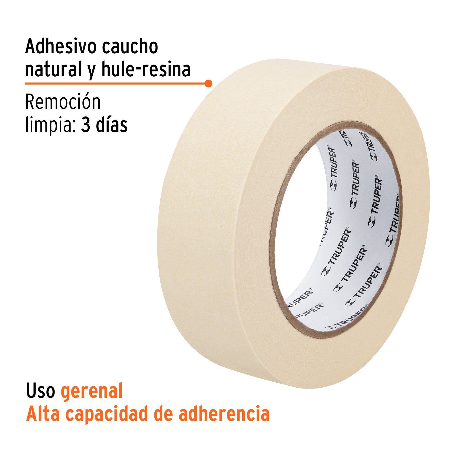 CINTA MASKING TAPE DE 2" X 50 M, TRUPER 12593