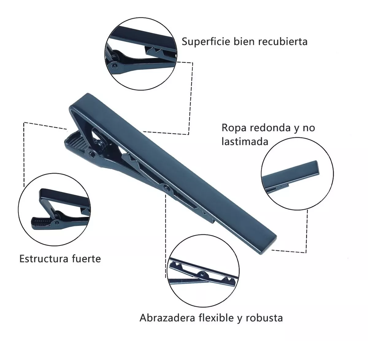 Juego Pisa Corbatas Diseño Elegante Clip Boda Trabajo 4 Pzas