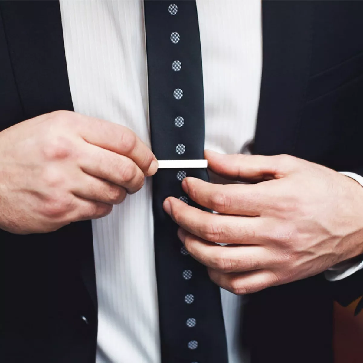 Juego Pisa Corbatas Diseño Elegante Clip Boda Trabajo 4 Pzas