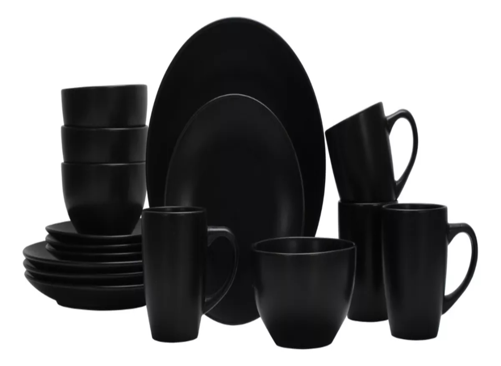 Vajilla Crown Baccara Negroni 16 Piezas En Cerámica