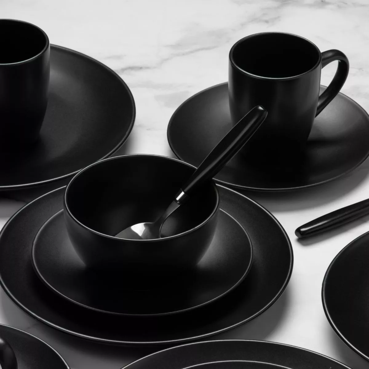 Vajilla Crown Baccara Negroni 16 Piezas En Cerámica