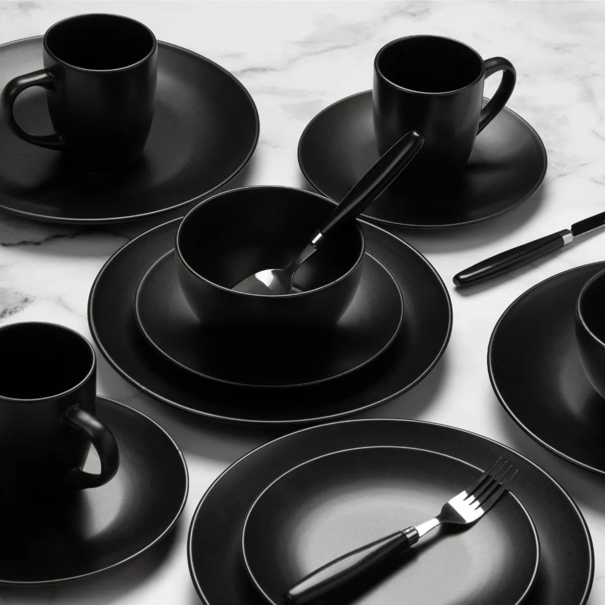 Vajilla Crown Baccara Negroni 16 Piezas En Cerámica