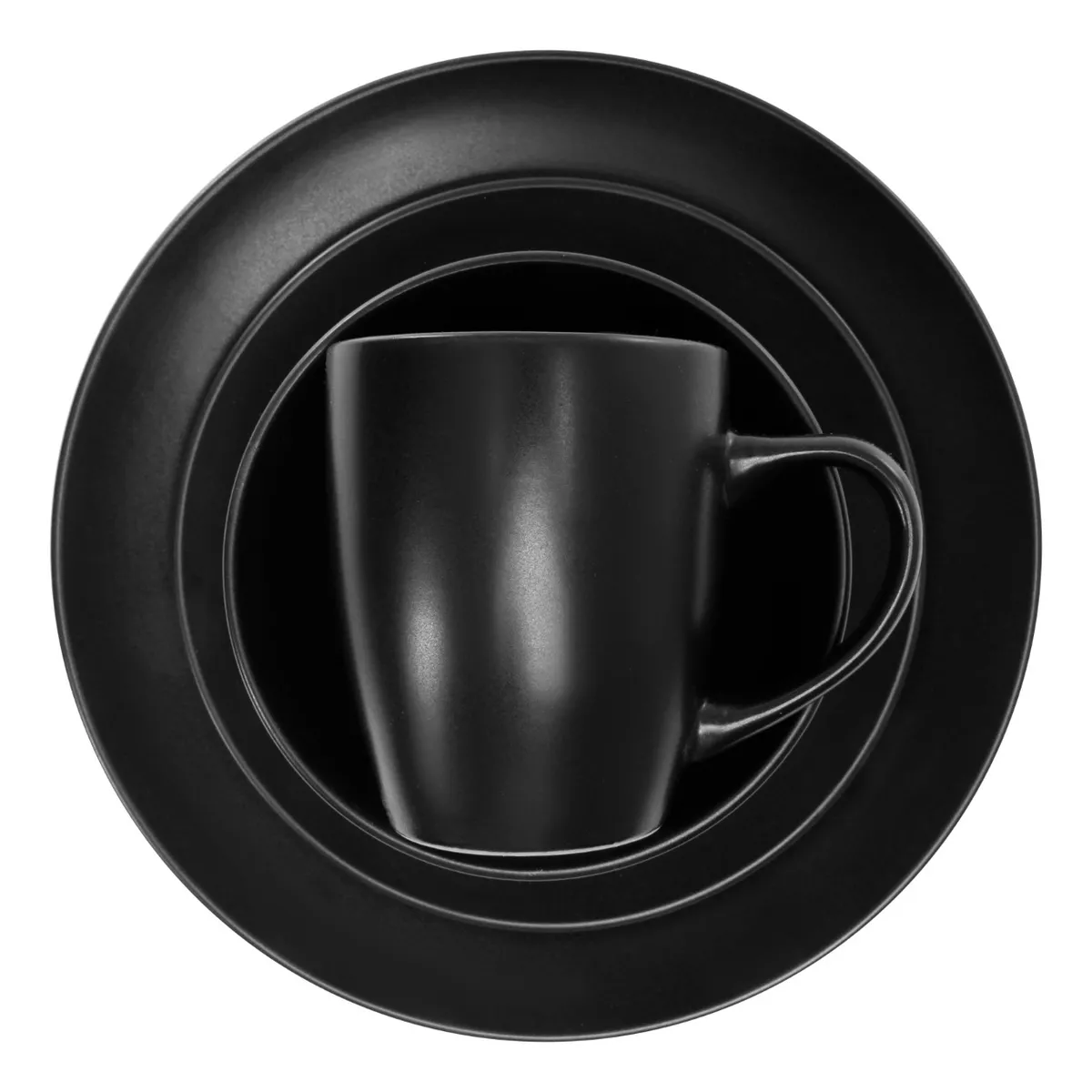 Vajilla Crown Baccara Negroni 16 Piezas En Cerámica