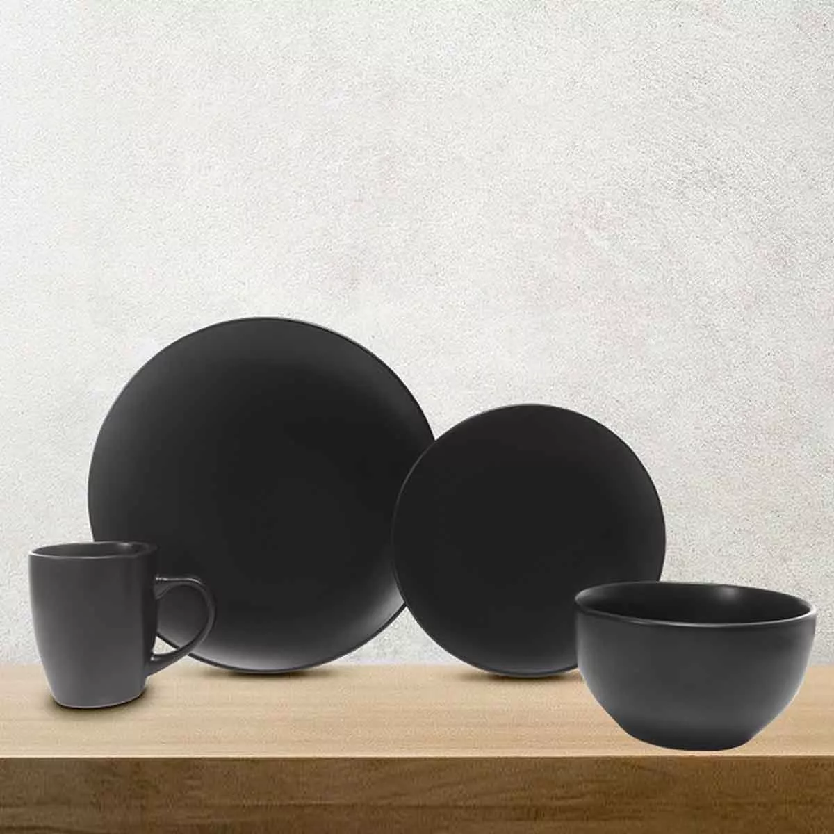 Vajilla Crown Baccara Negroni 16 Piezas En Cerámica