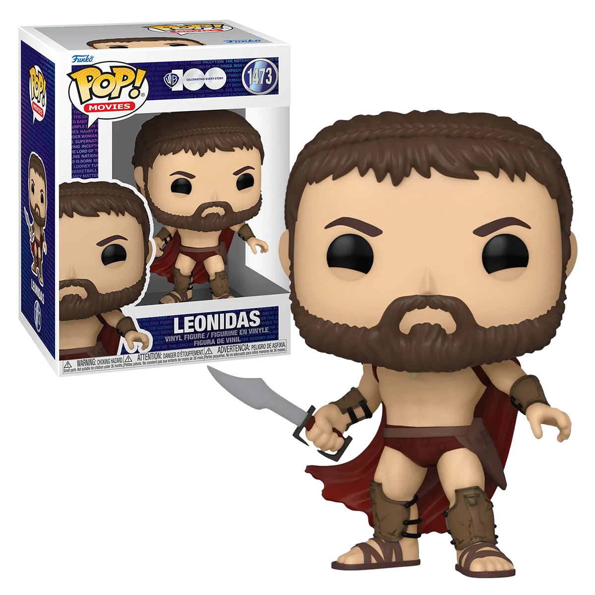 Funko Pop Leonidas #1473 Pelicula 300 Aniversario 100 Años Warner Bros Original