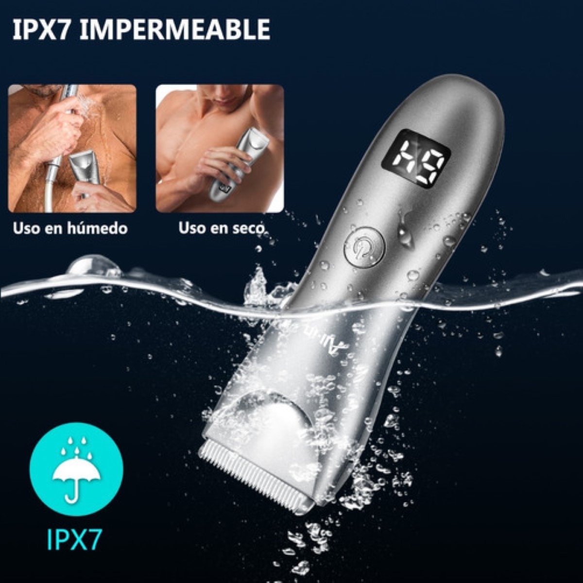 Rasuradora Eléctrica Corporal GRIS