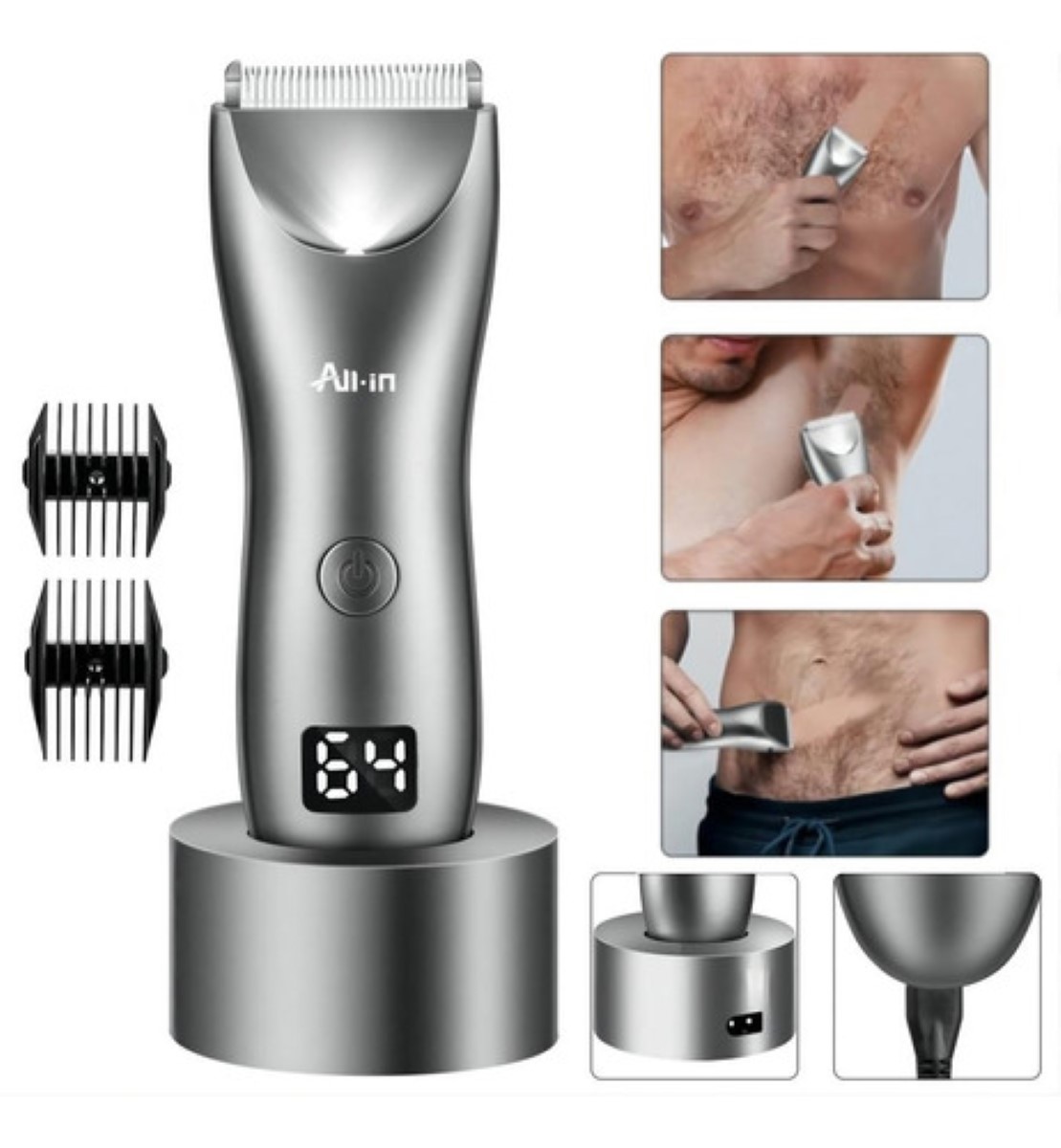 Rasuradora Eléctrica Corporal GRIS