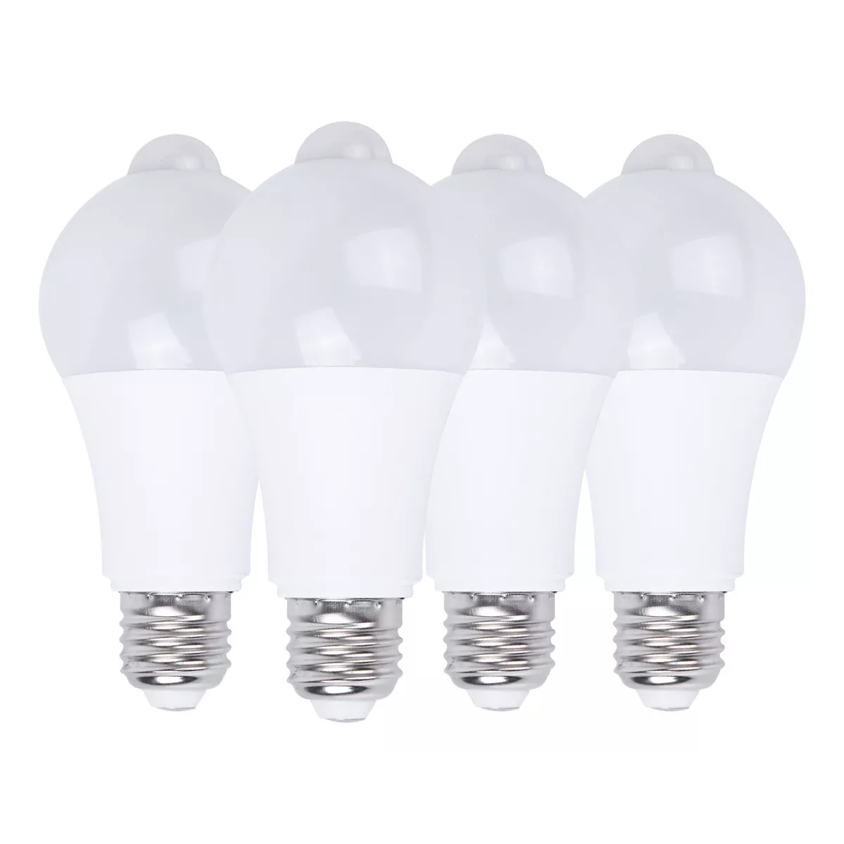 Kit Bombillas Led Foco 12w E27 Con Sensor De Movimiento, 4pzas
