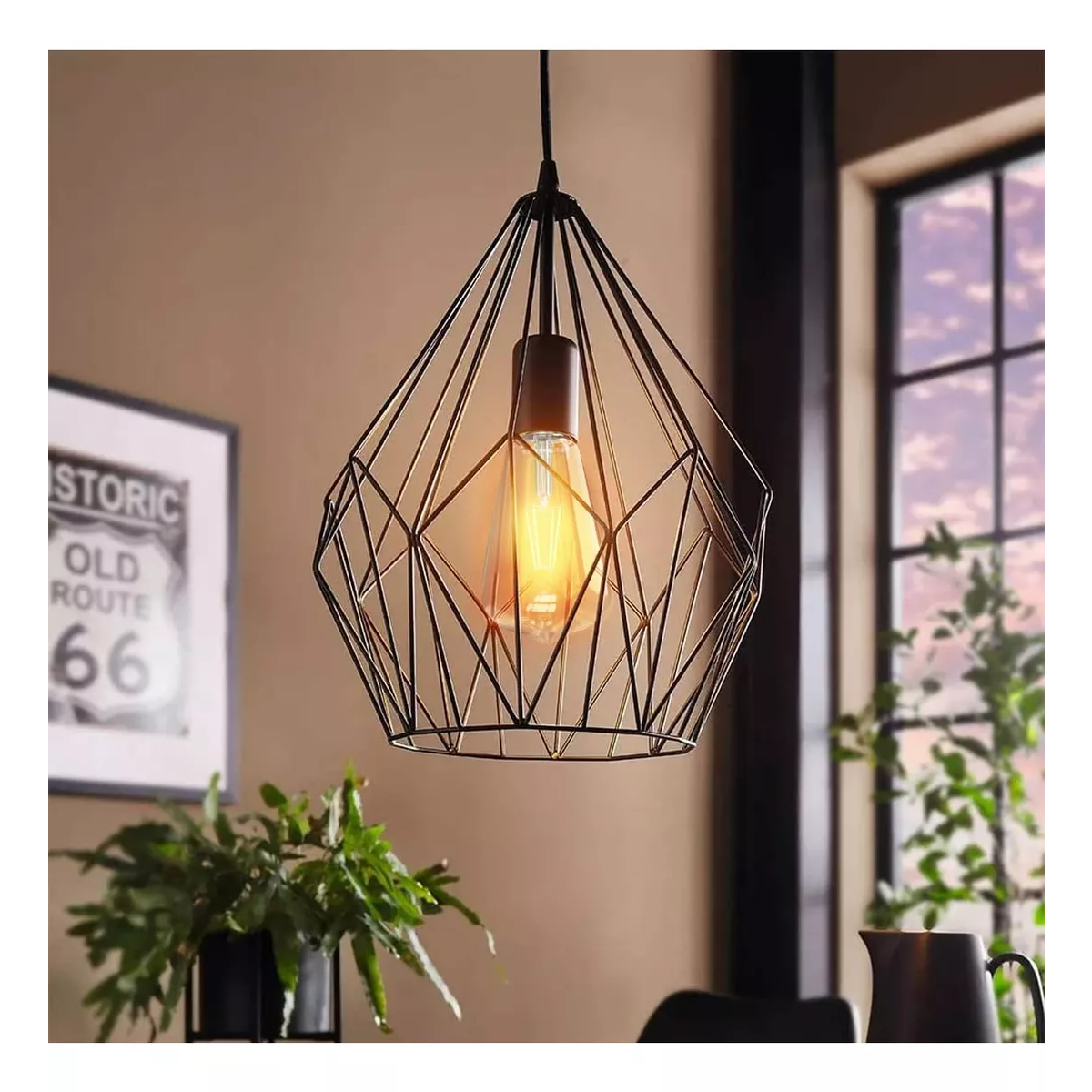 Set Foco Vintage Led Edison Bulbo 4w Luz Cálida 4pza