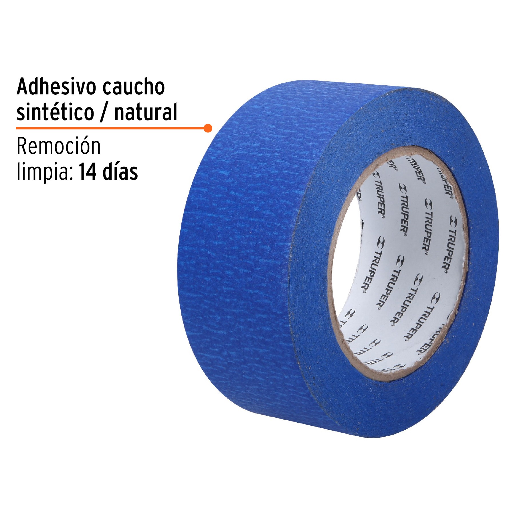 CINTA MASKING TAPE AZUL DE 2" X 50 M PARA PINTOR, TRUPER 12624