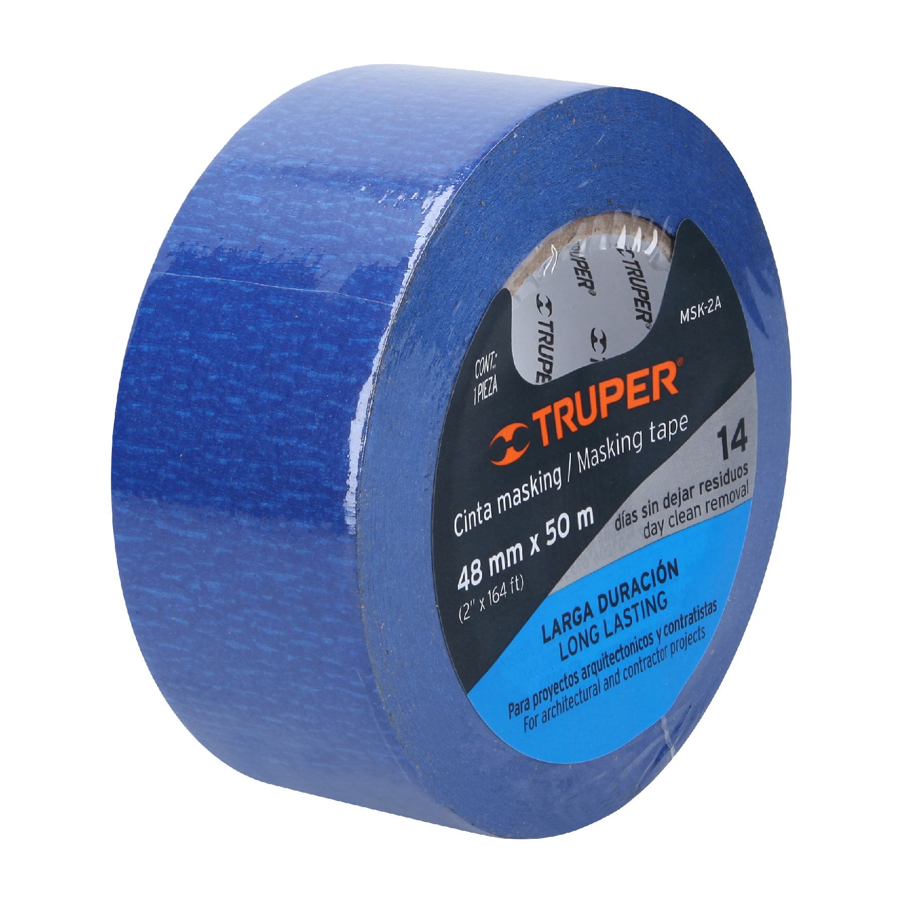 CINTA MASKING TAPE AZUL DE 2" X 50 M PARA PINTOR, TRUPER 12624