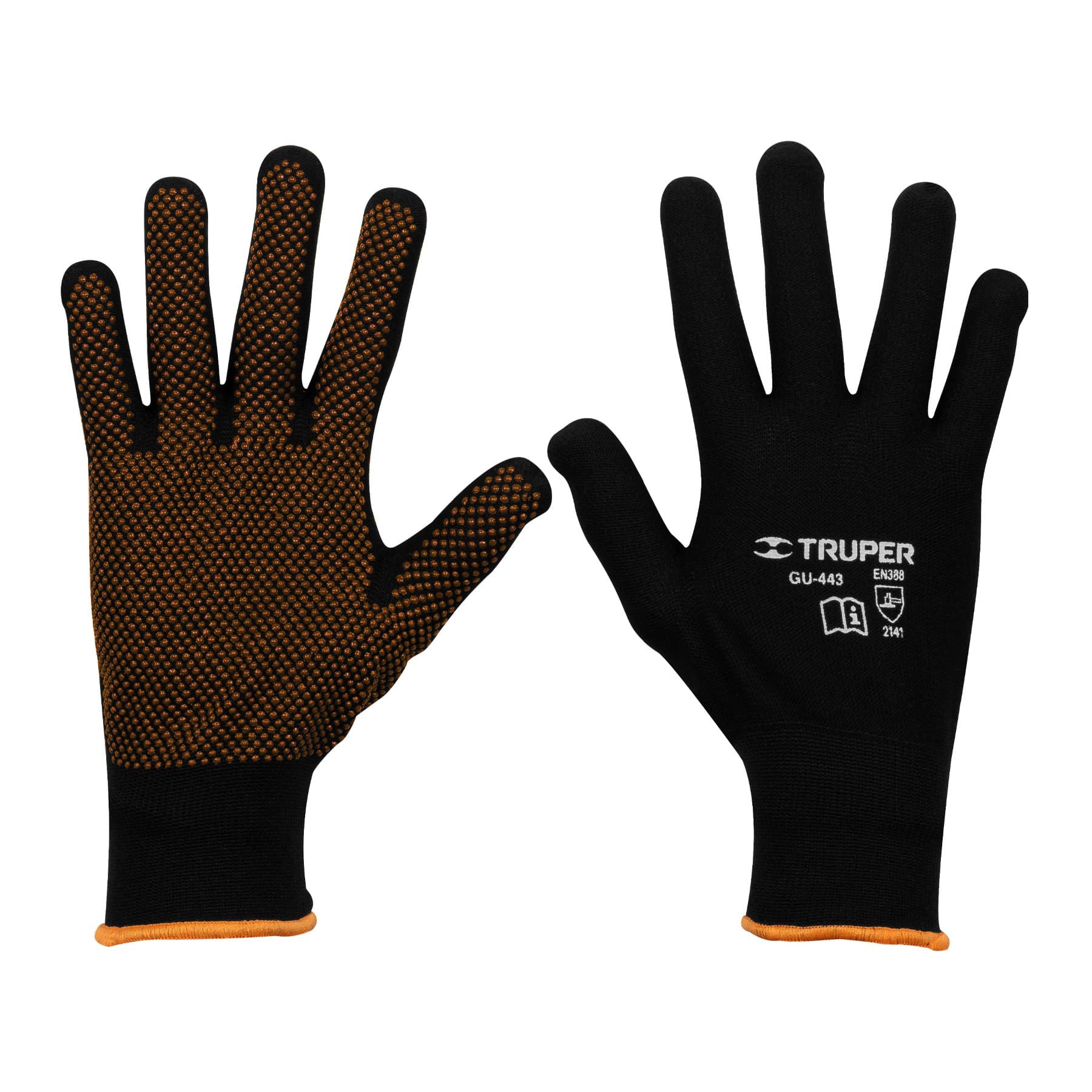 GUANTES DE POLIÉSTER CON PUNTOS DE PVC EN PALMA, G, TRUPER 12652