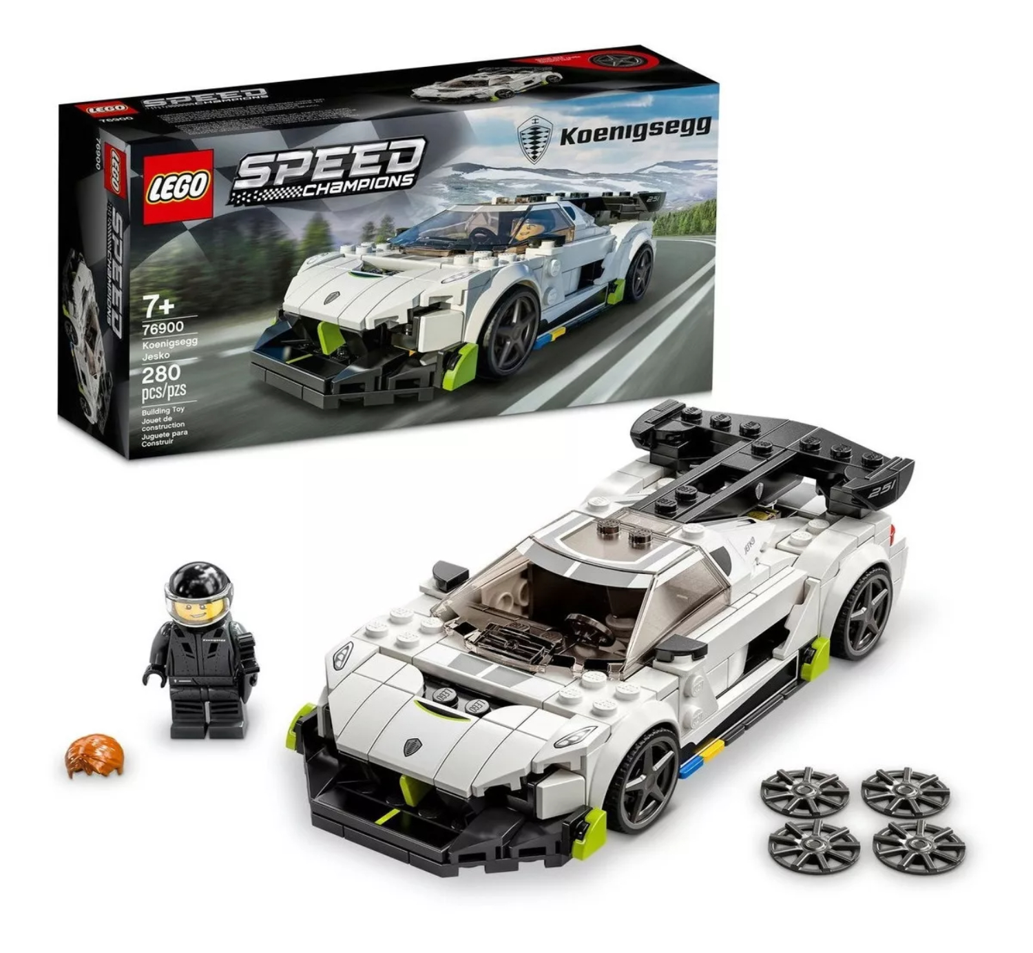 Kit Lego Speed Champions Koenigsegg Jesko 76900 280 Piezas