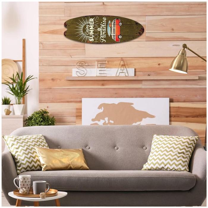 Surf Tablas Colgantes de Mar MXSUW-002-7 2Pzas 16x45cm Madera Tabla de Surf, SurfSwift