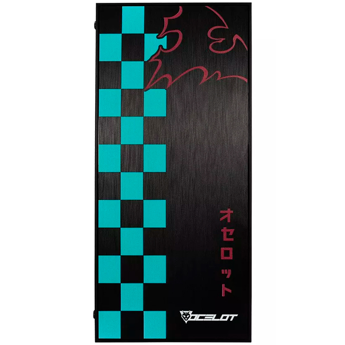 Gabinete Gamer OC-BLACK KATANA E-ATX 3 Fan ARGB Cristal Templado Demon Slayer Tanjiro 