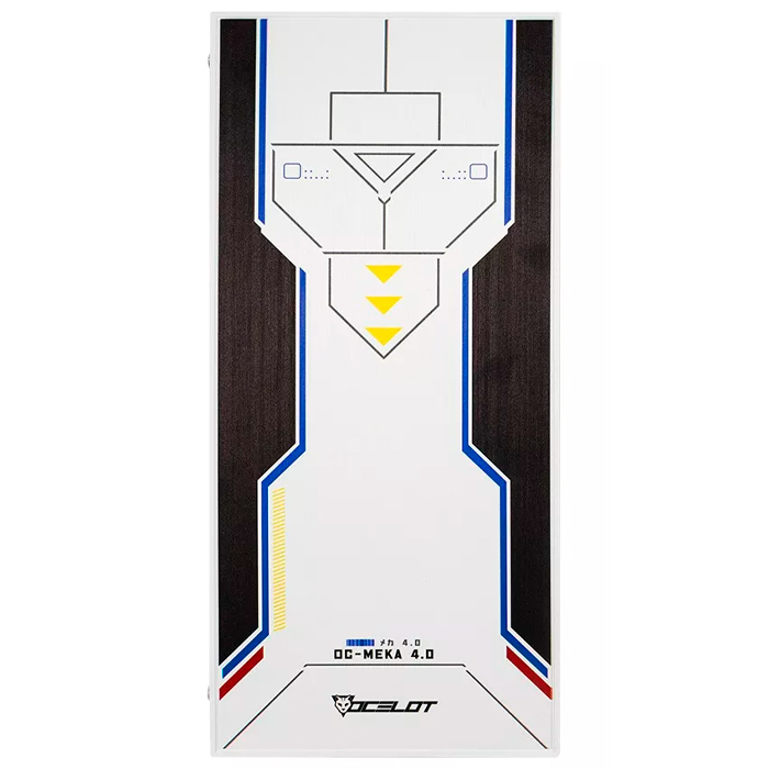 Gabinete Gamer OC-MEKA 4.0 E-ATX 3 Fan ARGB Cristal Templado Gundam 