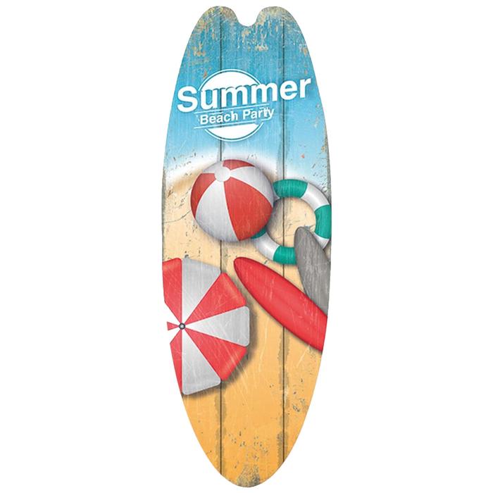 Tablas de Surf Decoración de Pared MXSWV-001-4 1Pza 16x45cm Madera Tabla de Surf, SurfWave