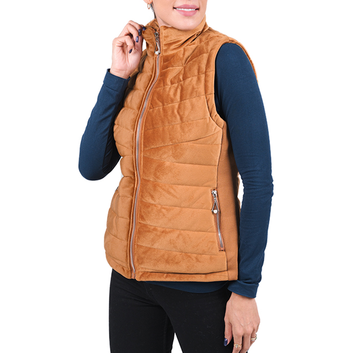 Chaleco de terciopelo elegante para Dama