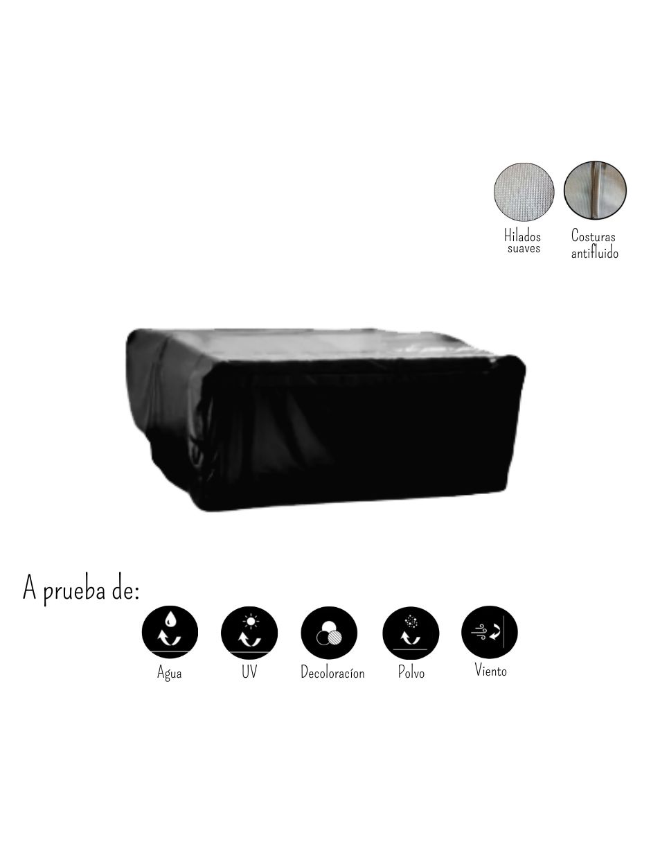 Funda Protectora para Jacuzzi Spa, RMS Innova línea Luxury.