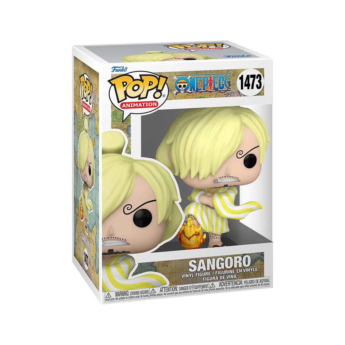 Funko Pop Sangoro Isla De Wano #1473 One Piece Anime Figura Original