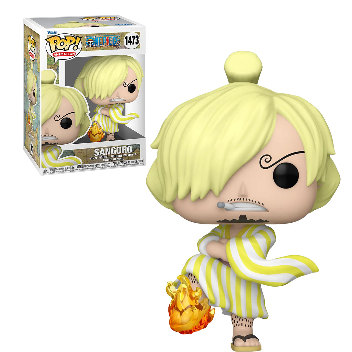 Funko Pop Sangoro Isla De Wano #1473 One Piece Anime Figura Original
