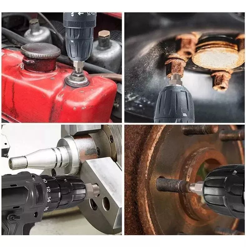 Juego Extractor De Tornillos Y Tuerca Herramient 14 Piezas