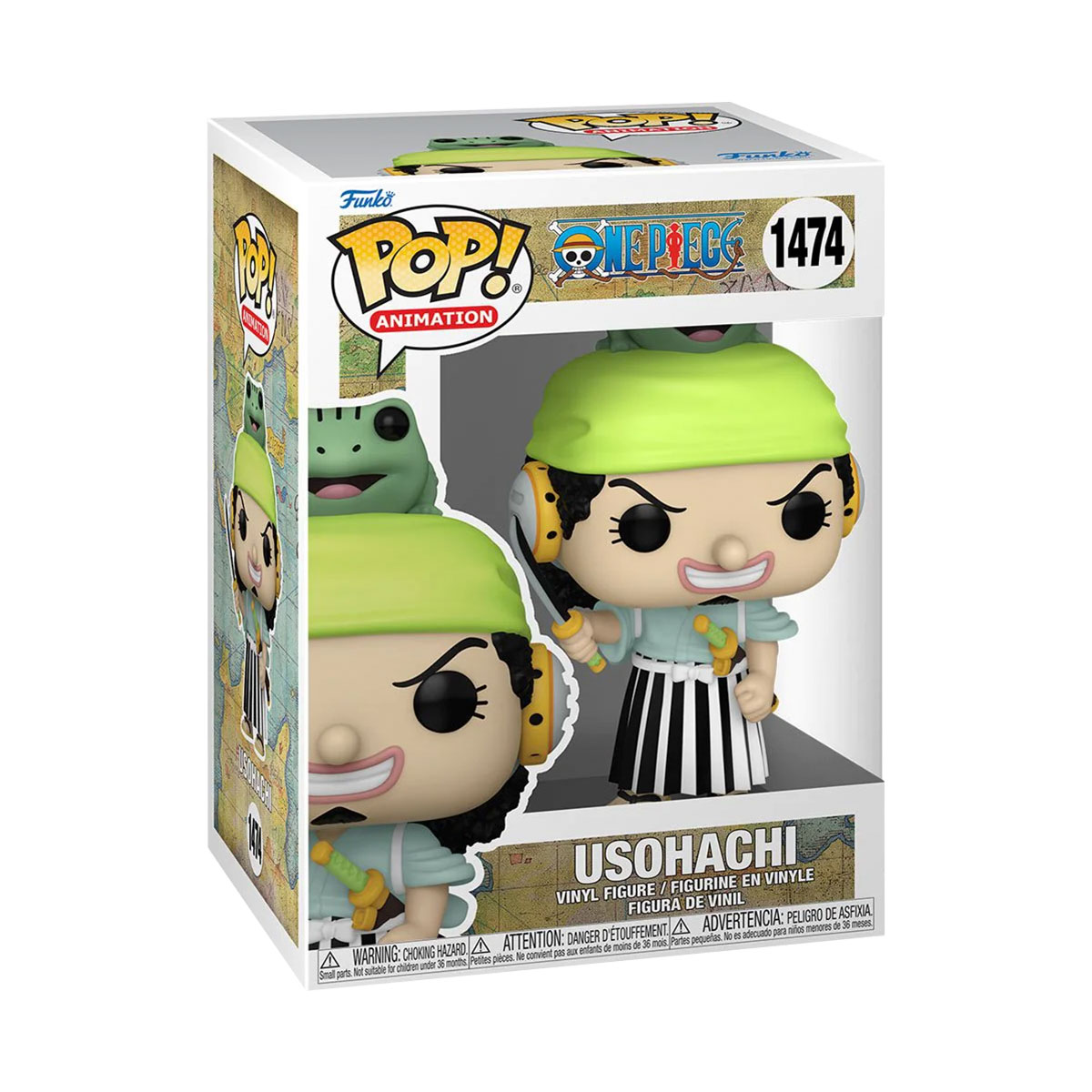 Funko Pop Usohachi Isla De Wano #1474 One Piece Anime Figura Original