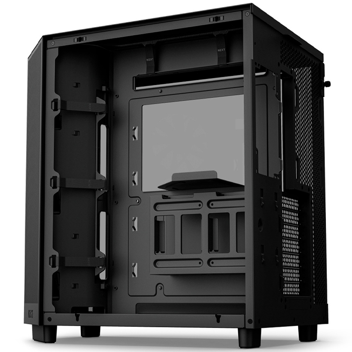 Gabinete Gamer NZXT H6 Flow ATX 3 Fan Cristal Templado USB-C Negro CC-H61FB-01 
