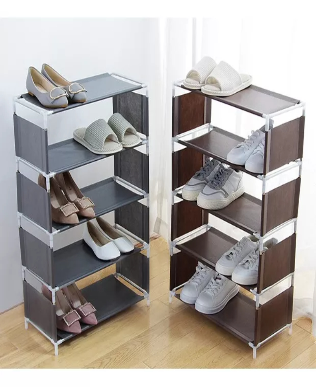 5 Niveles Rack Zapatera Organizador Fácil De Transportar