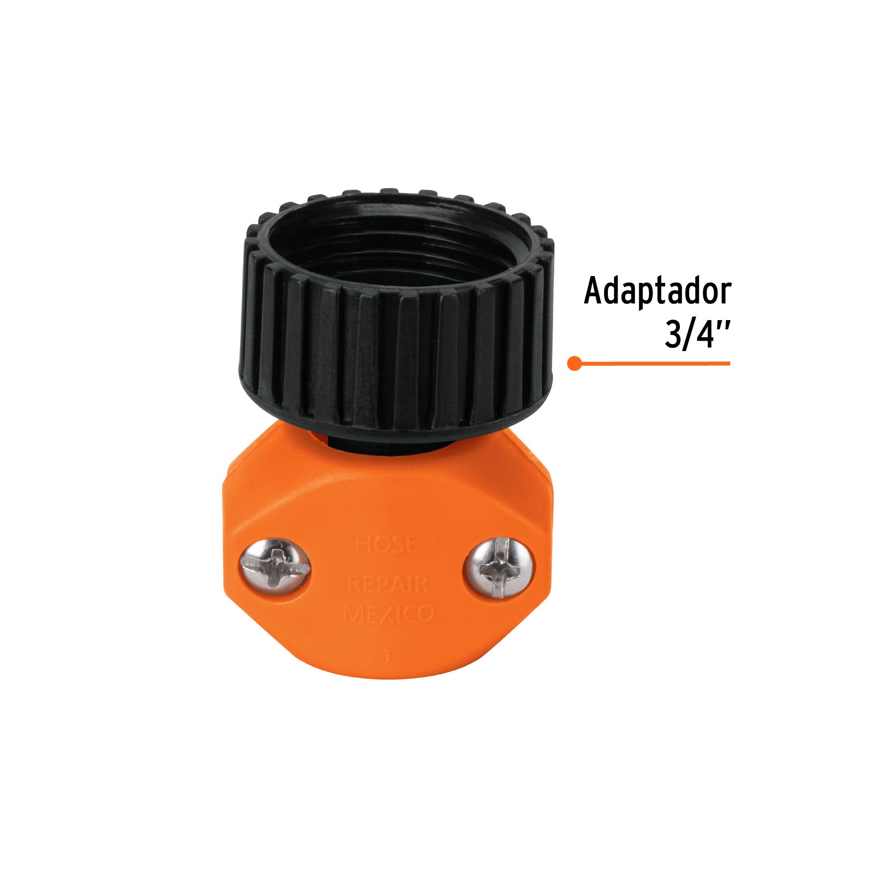 CONECTOR 1/2" MACHO DE ABS PARA MANGUERA, TRUPER 12710