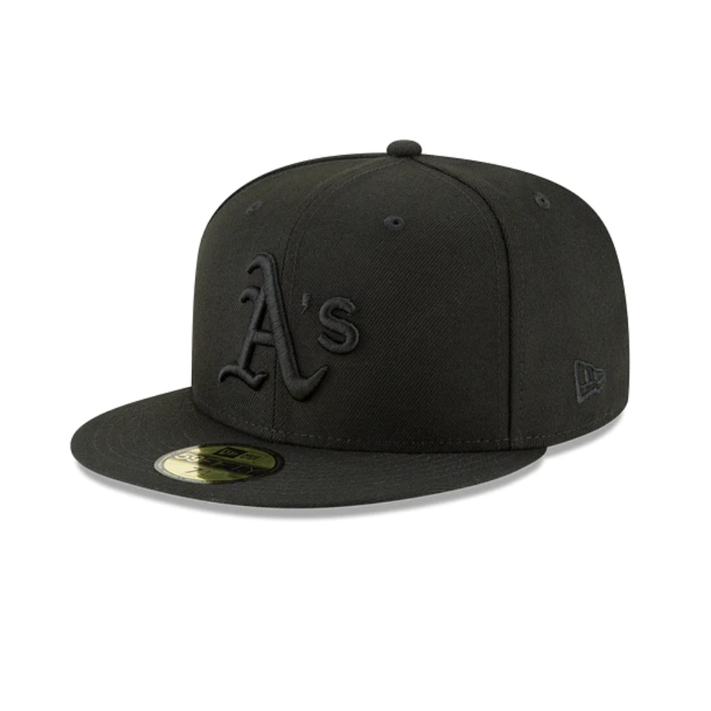 Gorra New Era Oakland Athletics MLB Black On Black 59FIFTY Cerrada 11591119