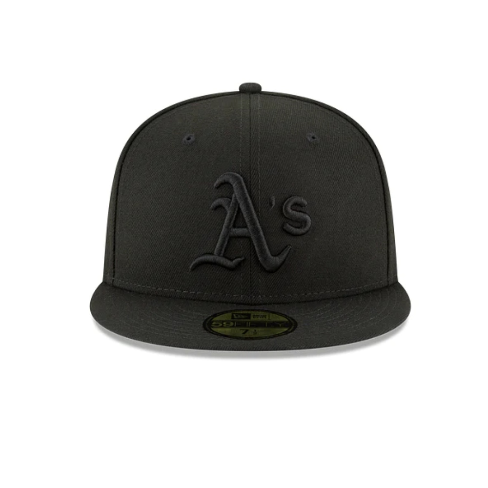 Gorra New Era Oakland Athletics MLB Black On Black 59FIFTY Cerrada 11591119