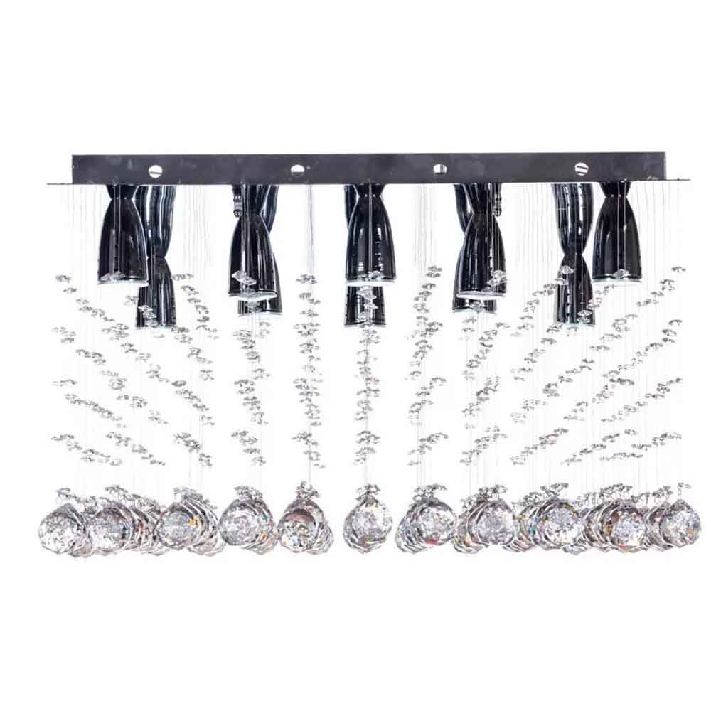 CANDIL DE CRISTAL CORTADO DE LUJO 10 LUCES WILLIAMS KRYSTAL 