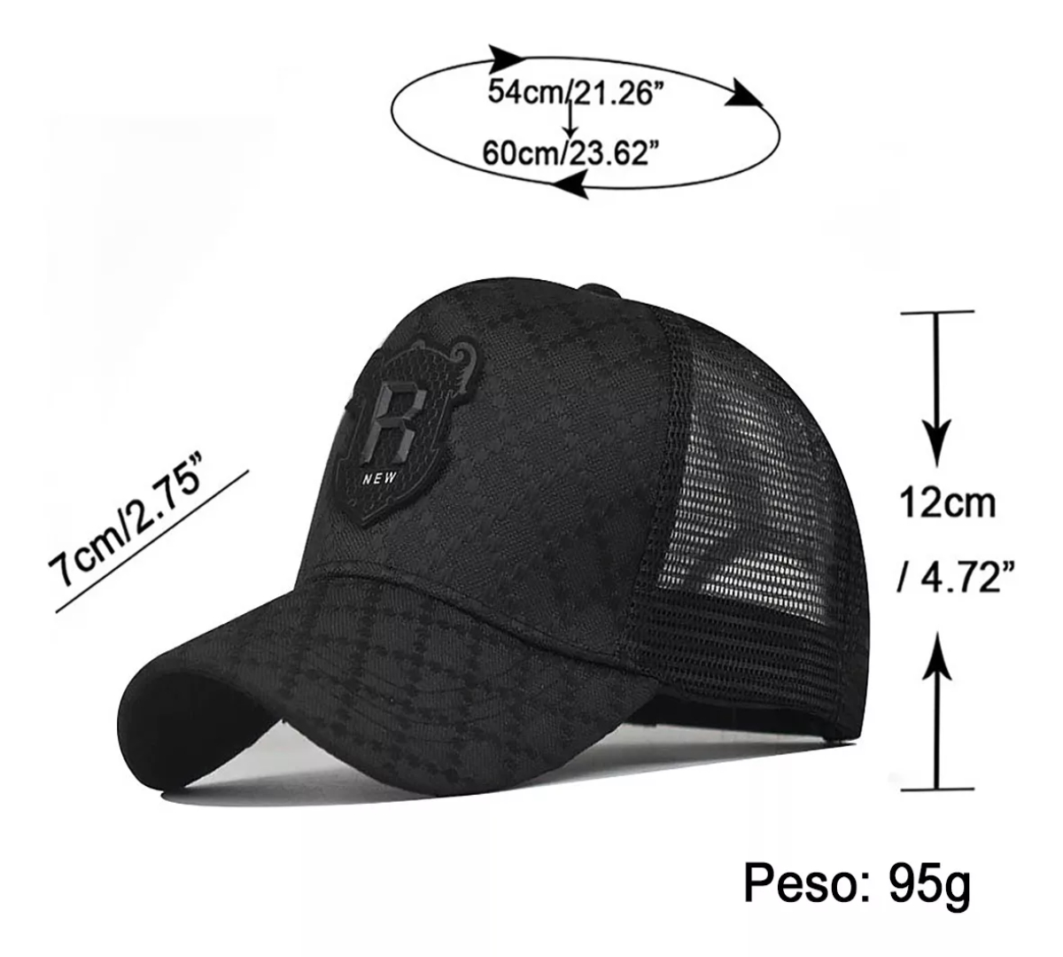 Gorras Para Hombres Mujer Negro Accesorios Viseras Cómoda