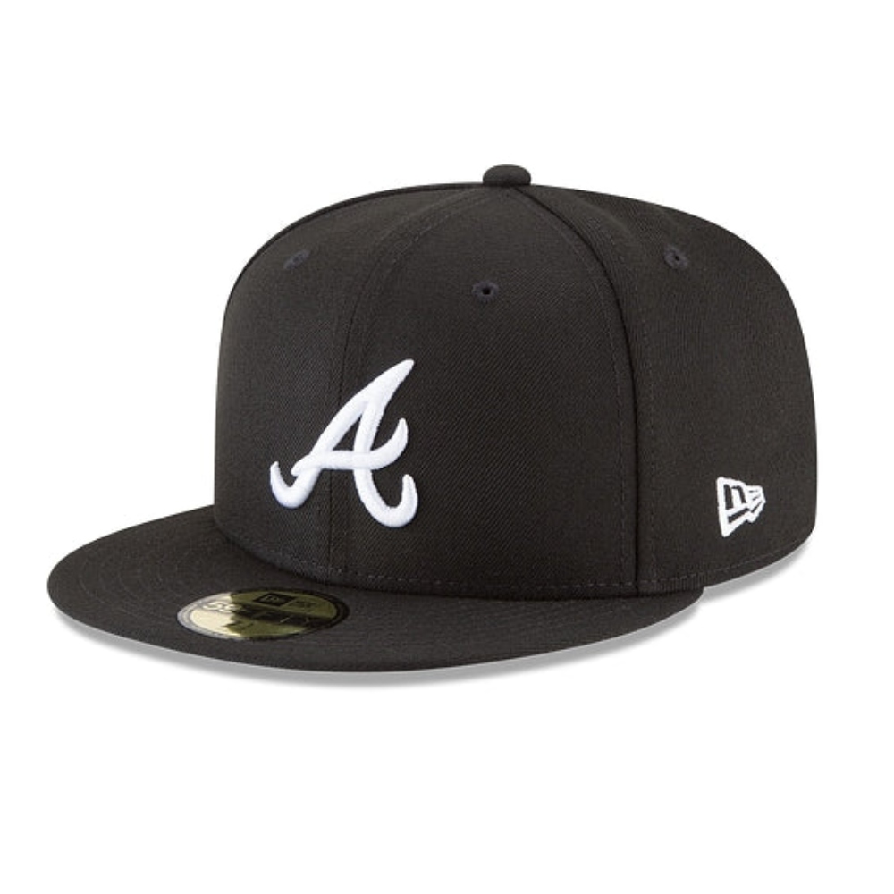 Gorra New Era Atlanta Braves Black & Wihte 59FIFTY Cerrada 11591181