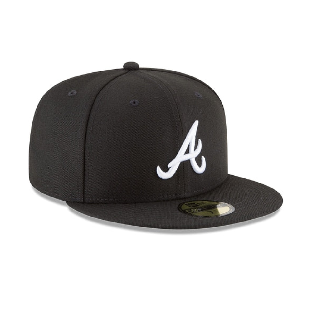 Gorra New Era Atlanta Braves Black & Wihte 59FIFTY Cerrada 11591181