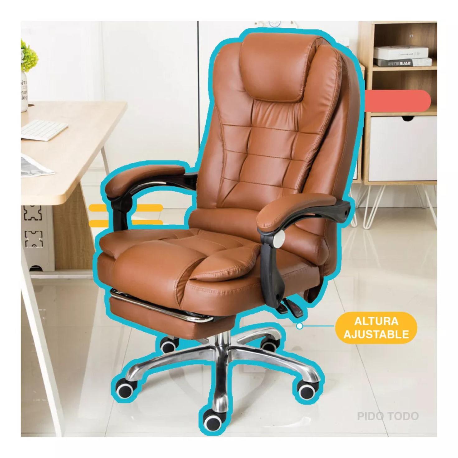 Silla Ejecutiva De Escritorio Oficina Ergonómica Reclinable