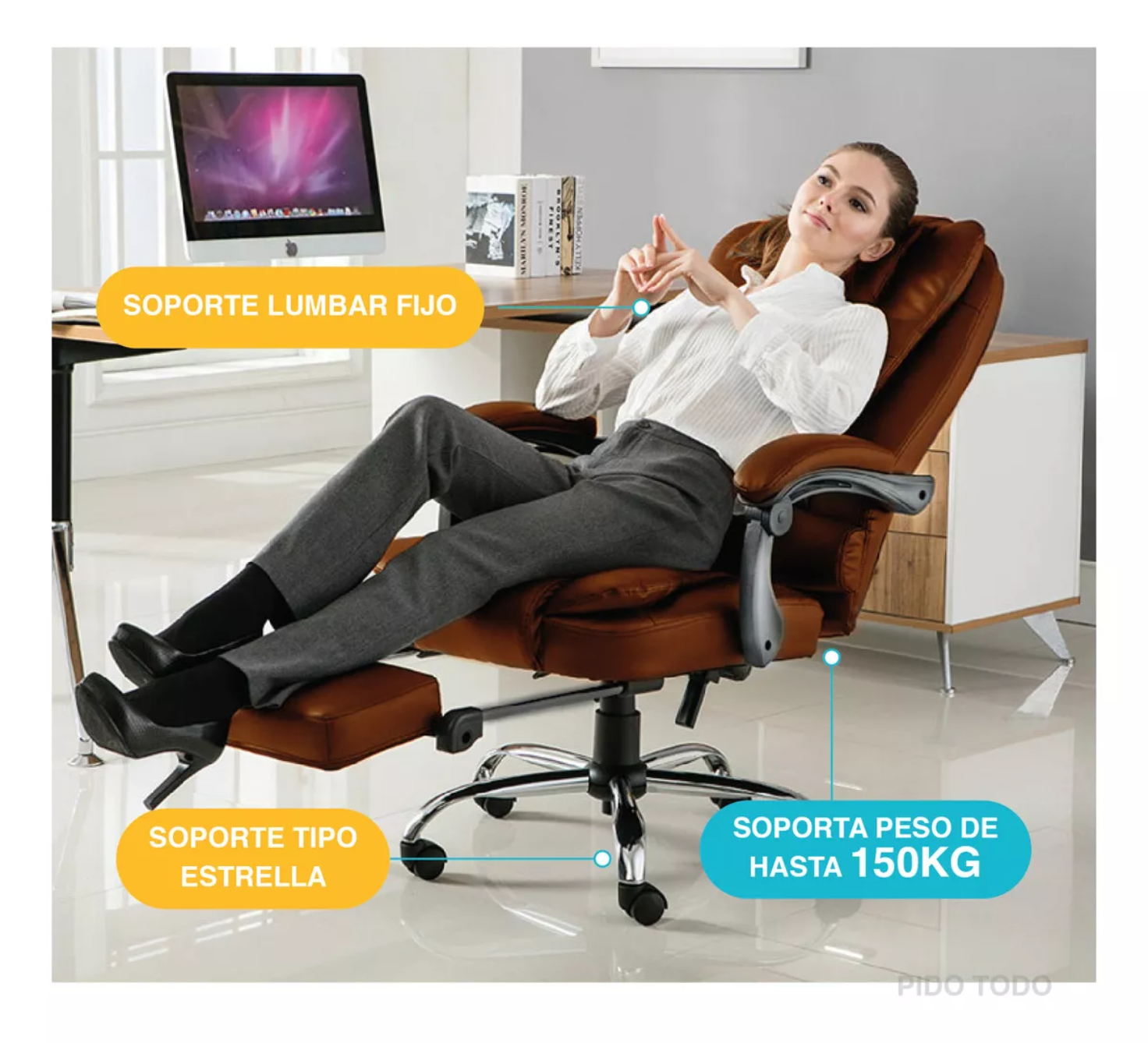 Silla Ejecutiva De Escritorio Oficina Ergonómica Reclinable