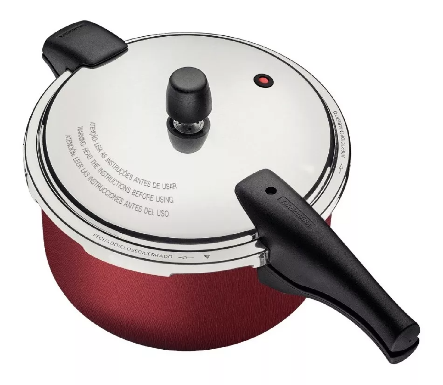 Olla De Presión Tramontina Vancouver En Aluminio 6 L Rojo