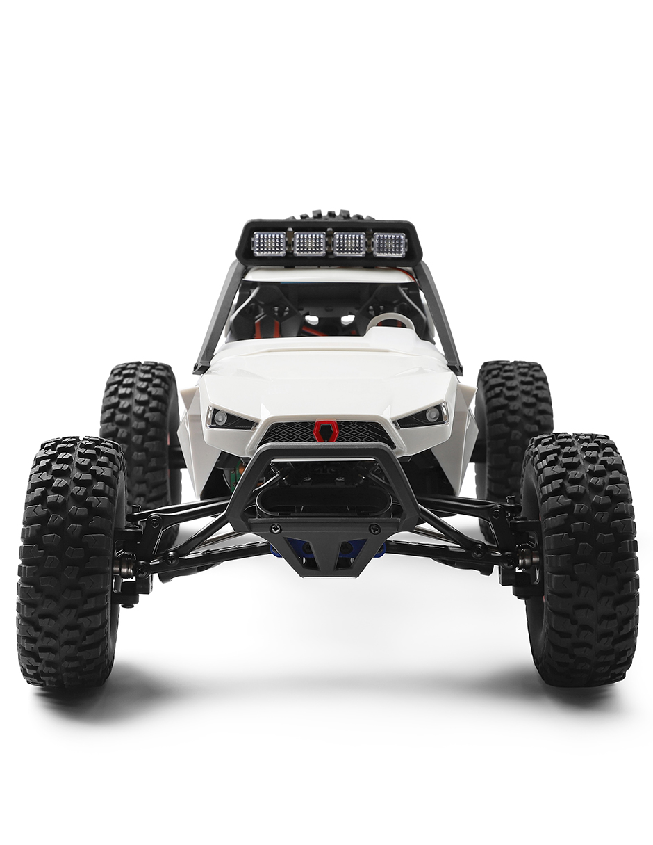 Carro Control Remoto RC 4x4 off road 40Km/h Buggy Jeep Razer RC Camioneta WLtech WLtoys Remote Control Car All Terrain blanco 12429