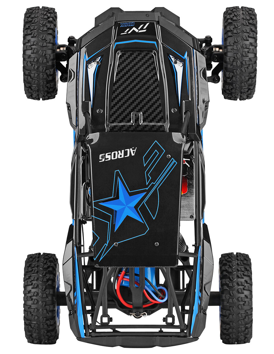 Carro Control Remoto 4x4 off road 50Km/h Buggy Jeep Razer RC Camioneta WLtech WLtoys Remote Control Car All Terrain Azul 12427/8-b